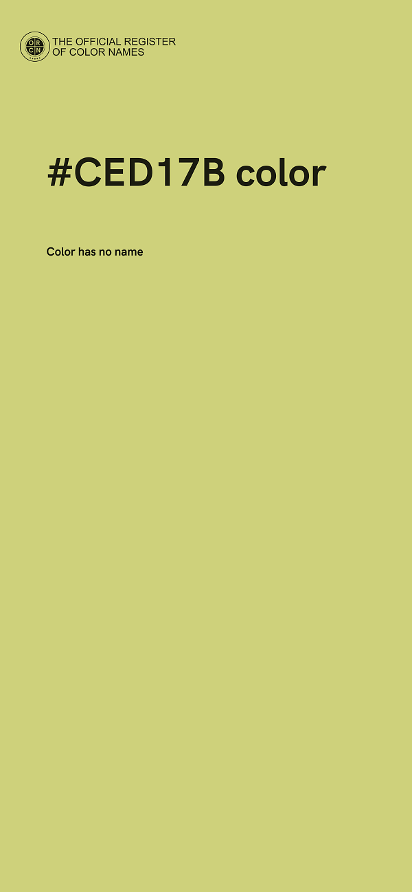 #CED17B color image