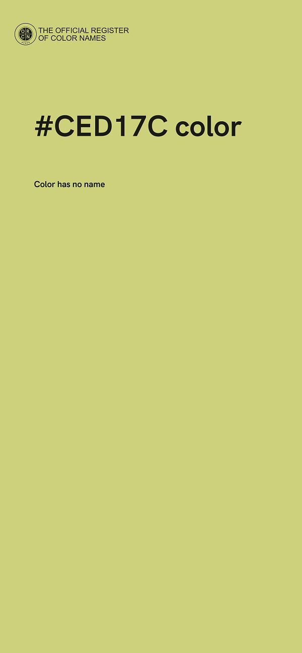 #CED17C color image