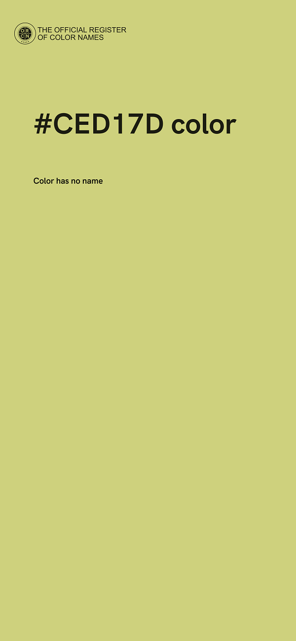 #CED17D color image