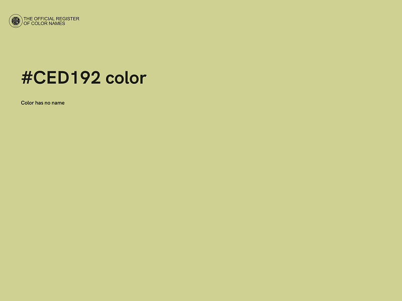 #CED192 color image