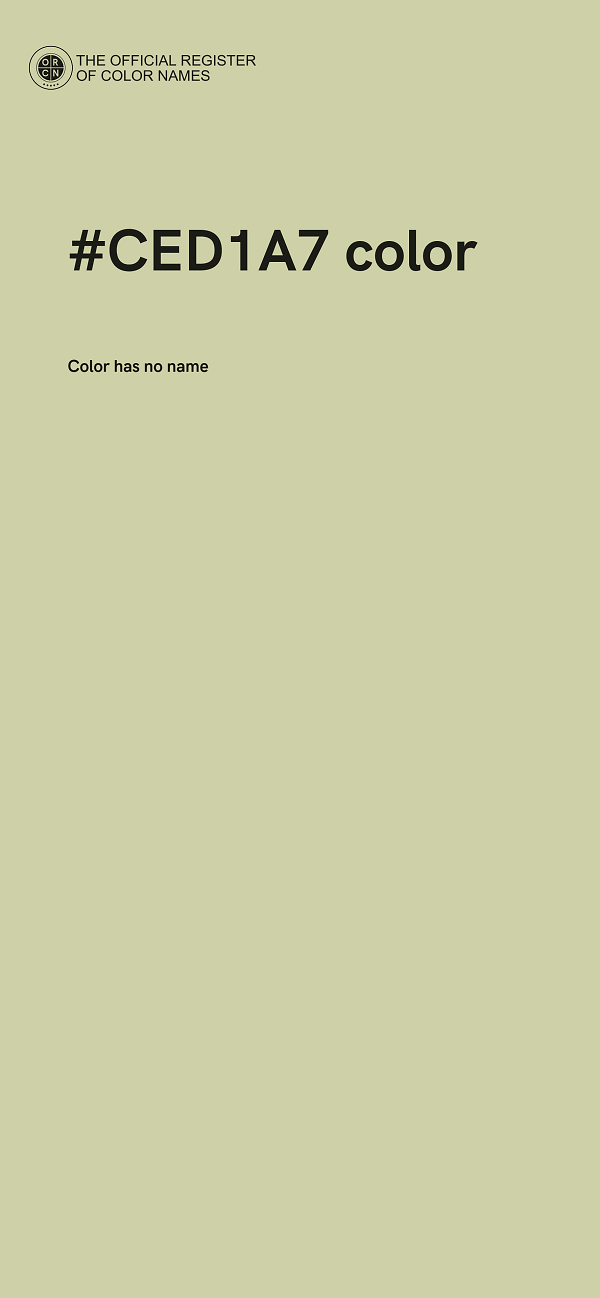 #CED1A7 color image