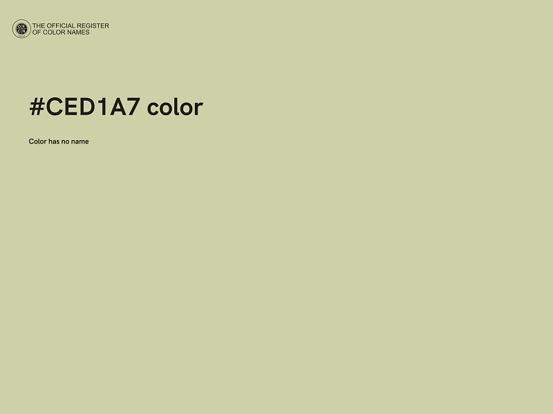 #CED1A7 color image