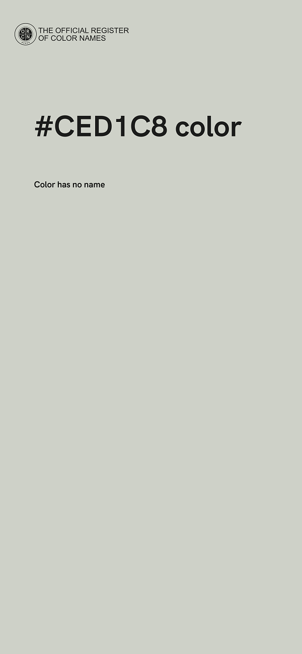 #CED1C8 color image