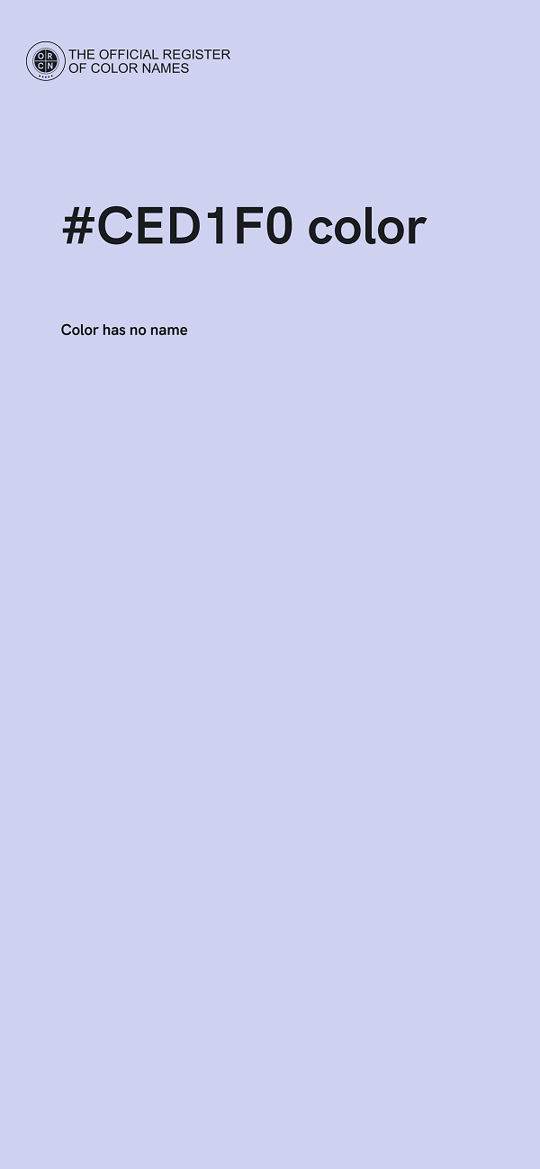 #CED1F0 color image