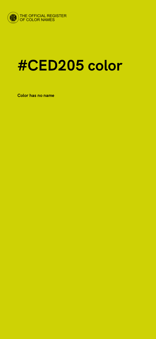 #CED205 color image