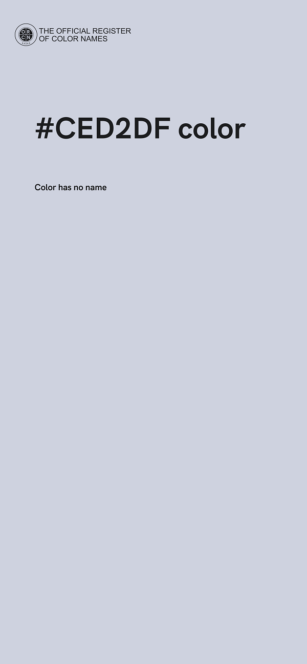 #CED2DF color image