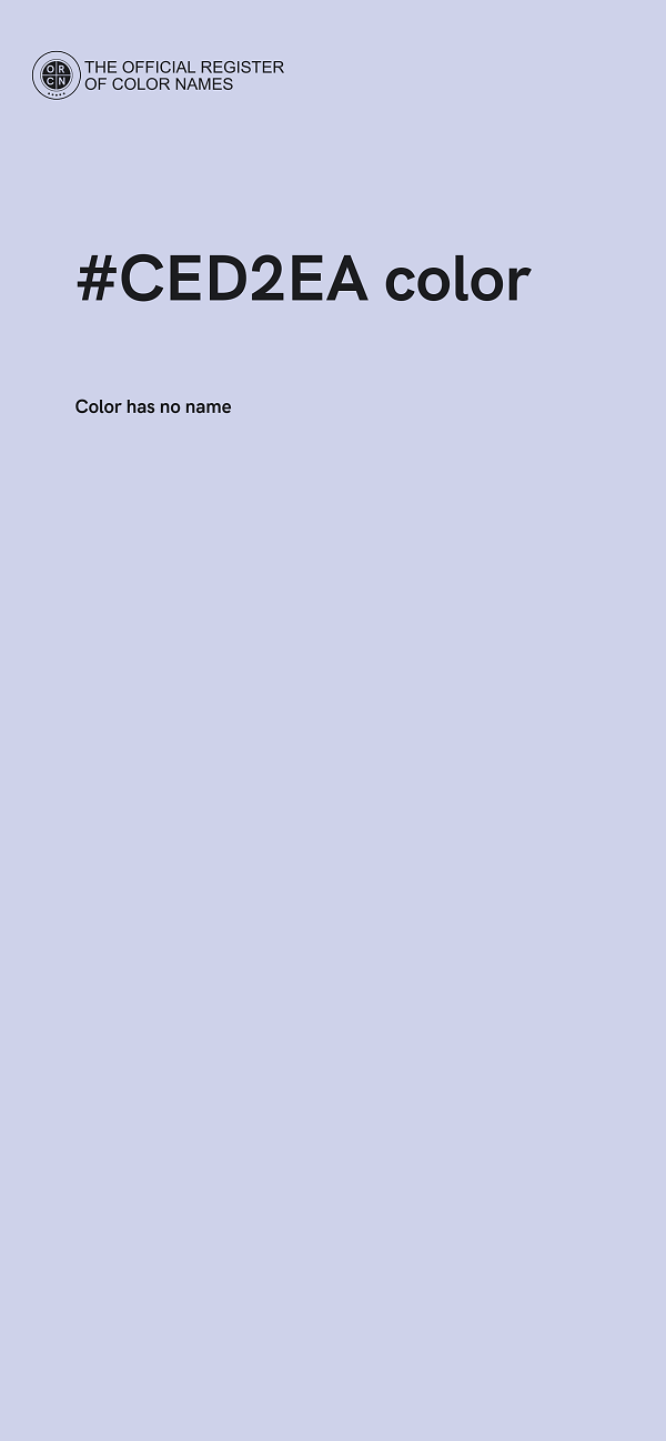 #CED2EA color image