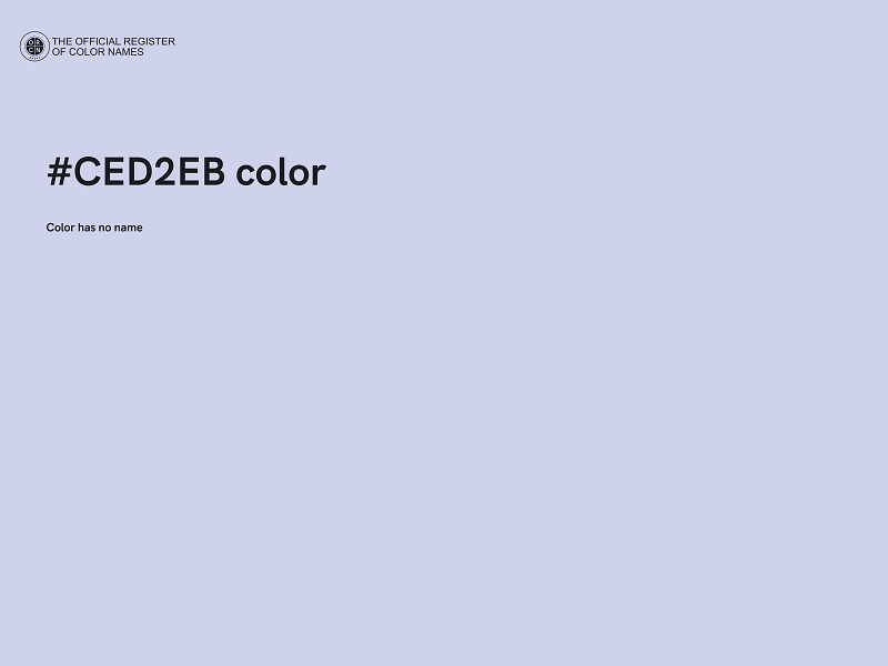 #CED2EB color image