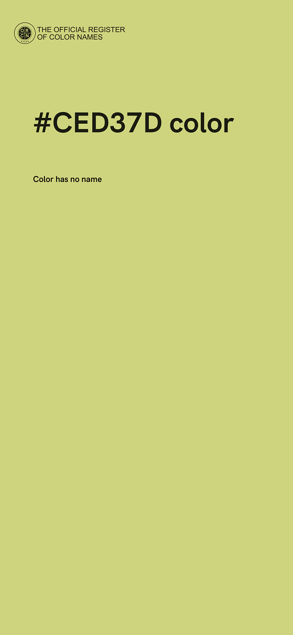 #CED37D color image