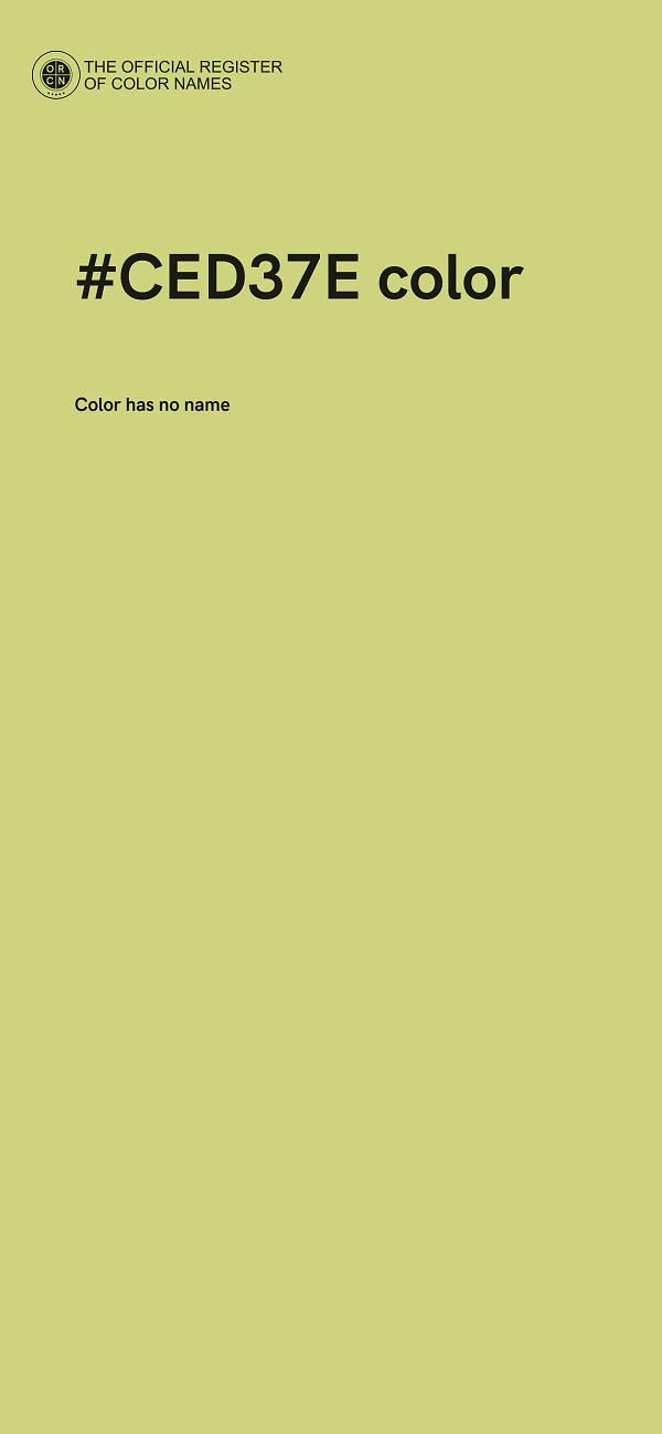 #CED37E color image