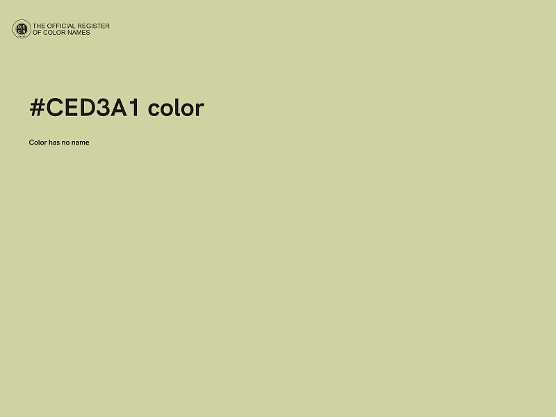 #CED3A1 color image