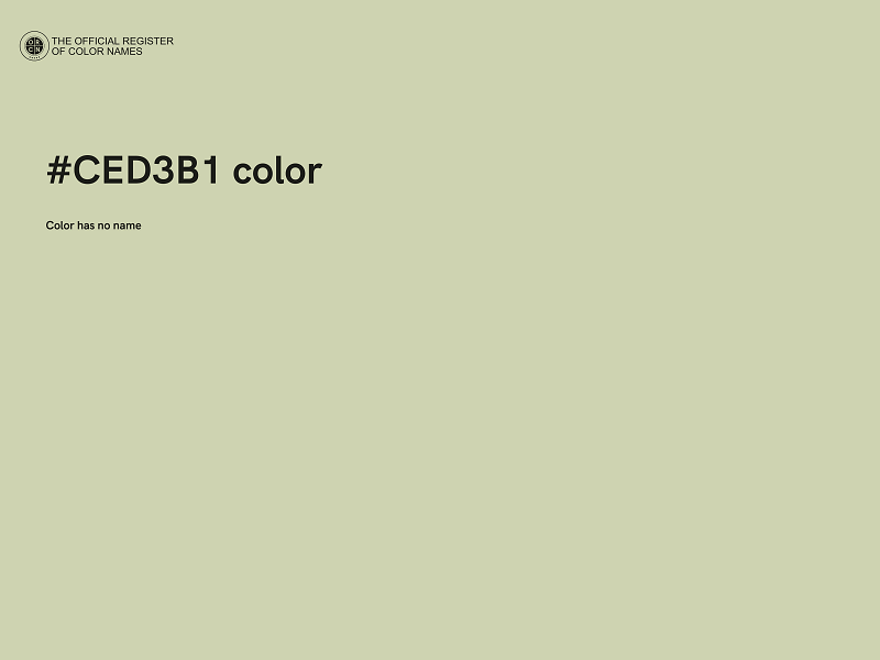 #CED3B1 color image