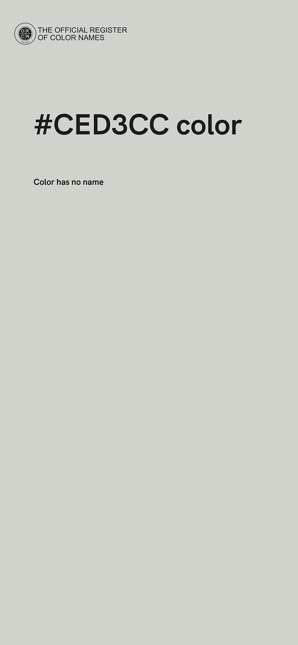 #CED3CC color image