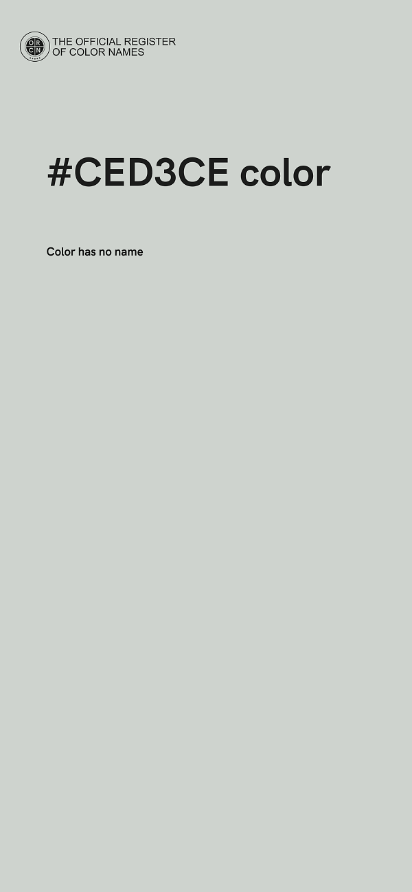 #CED3CE color image
