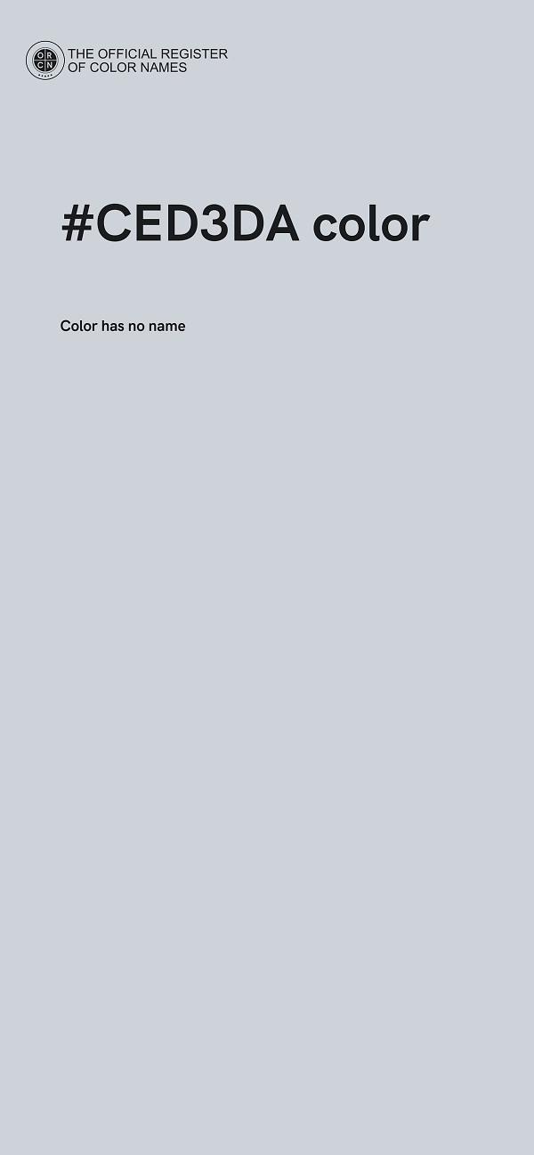 #CED3DA color image