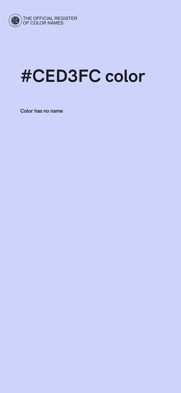 #CED3FC color image
