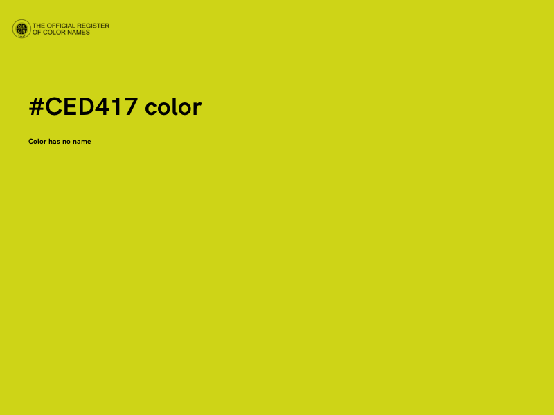#CED417 color image