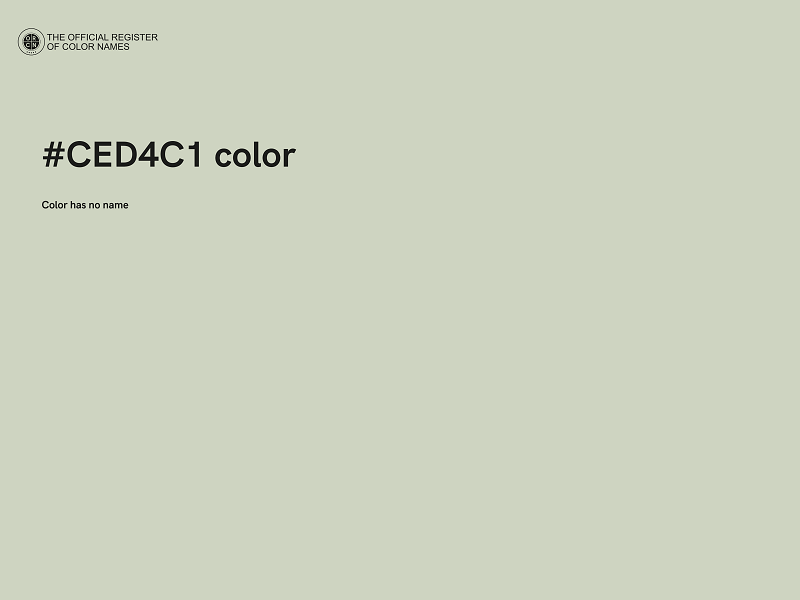 #CED4C1 color image