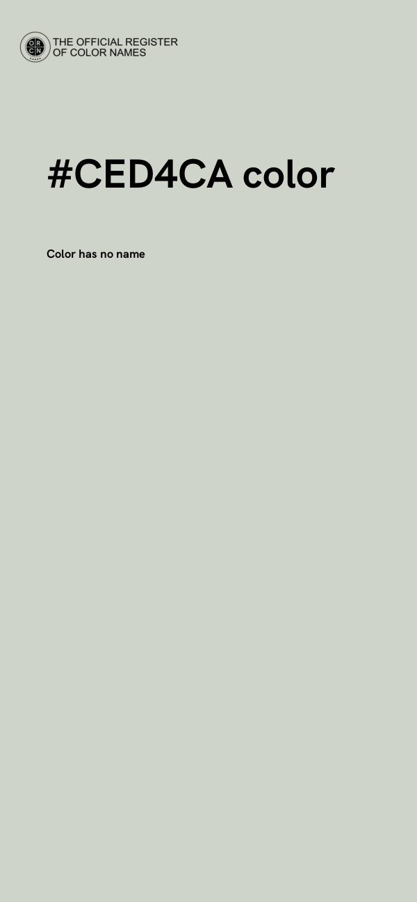 #CED4CA color image