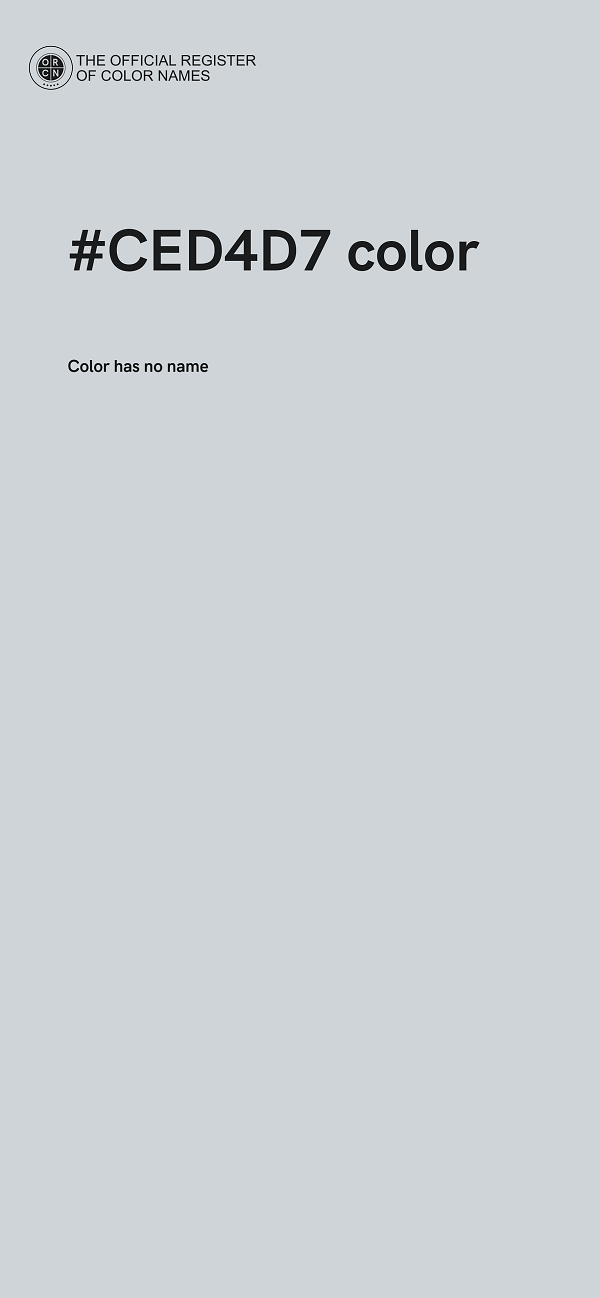 #CED4D7 color image