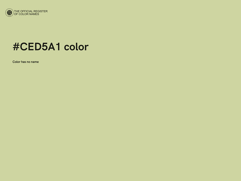 #CED5A1 color image