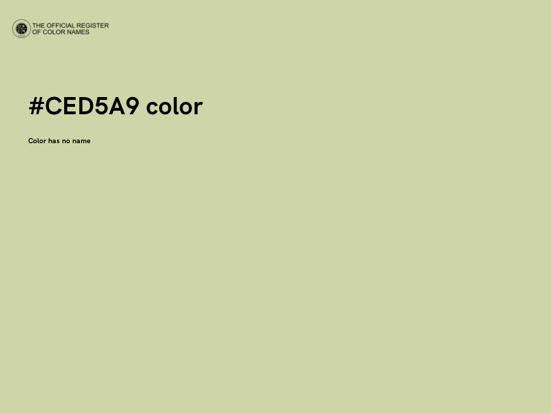 #CED5A9 color image