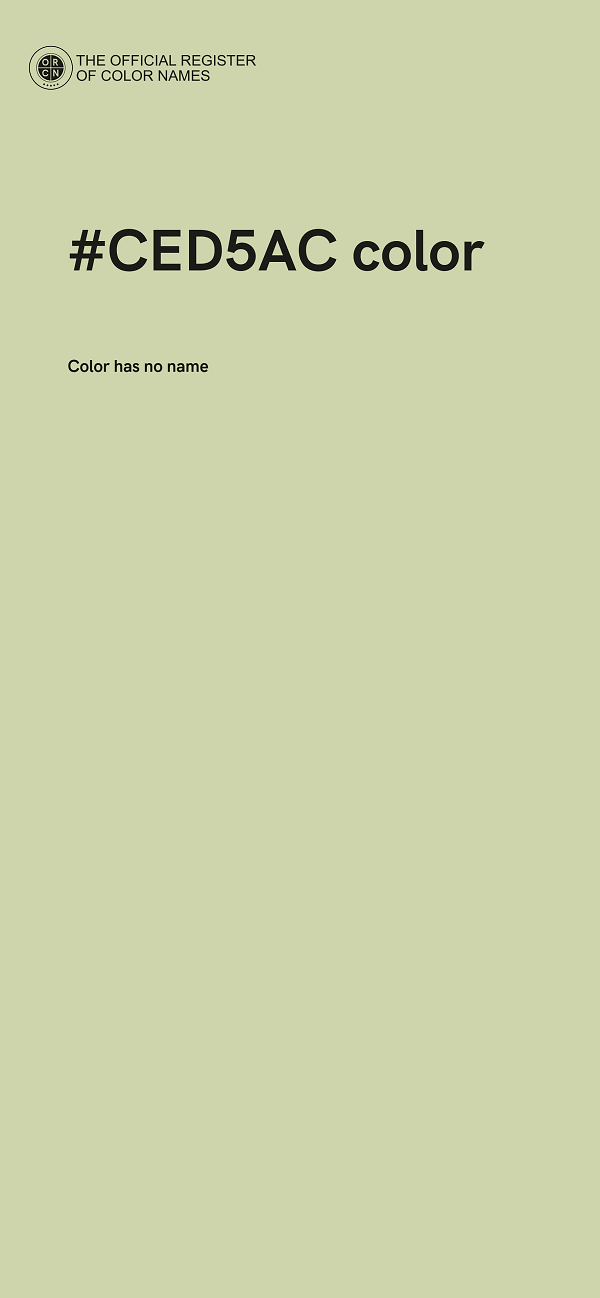 #CED5AC color image
