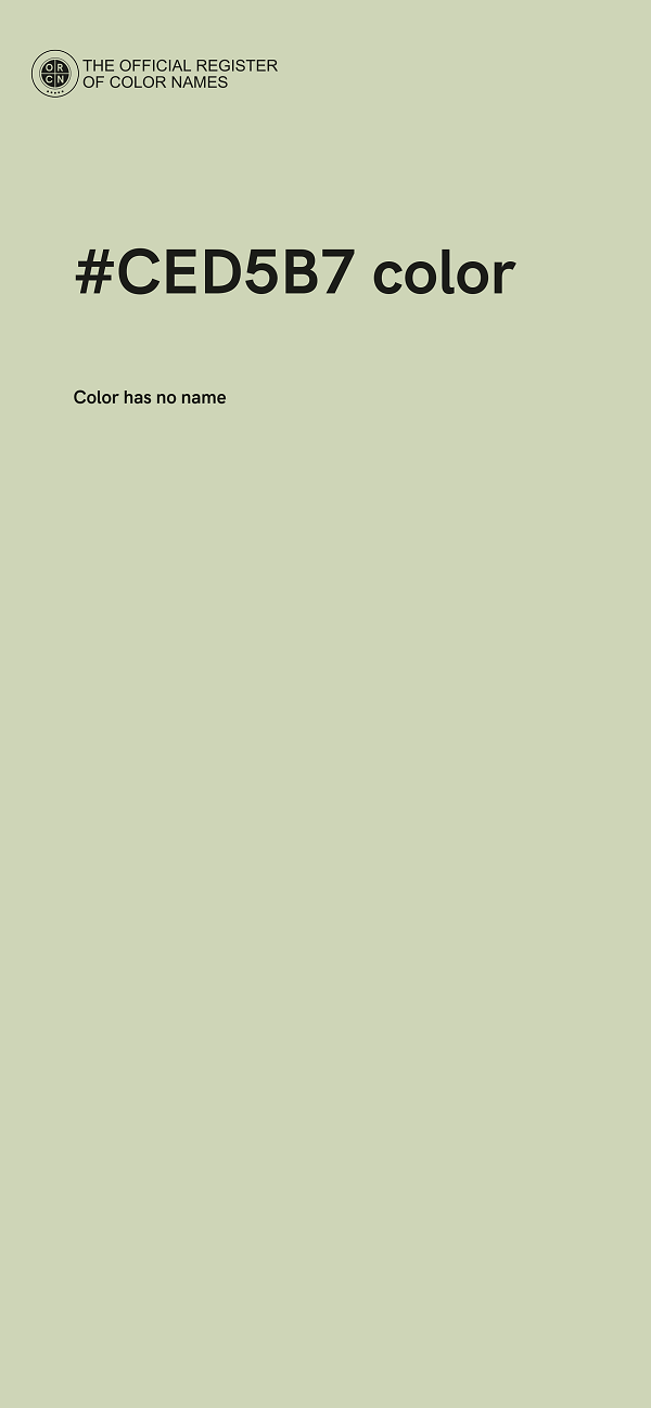 #CED5B7 color image
