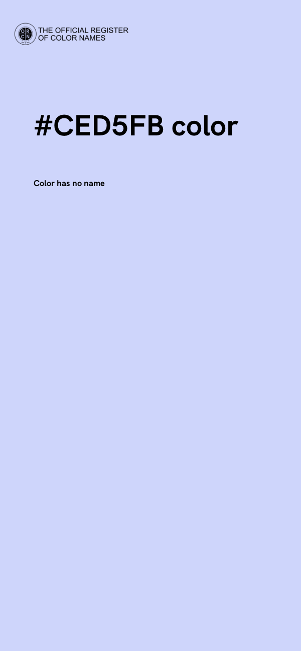 #CED5FB color image