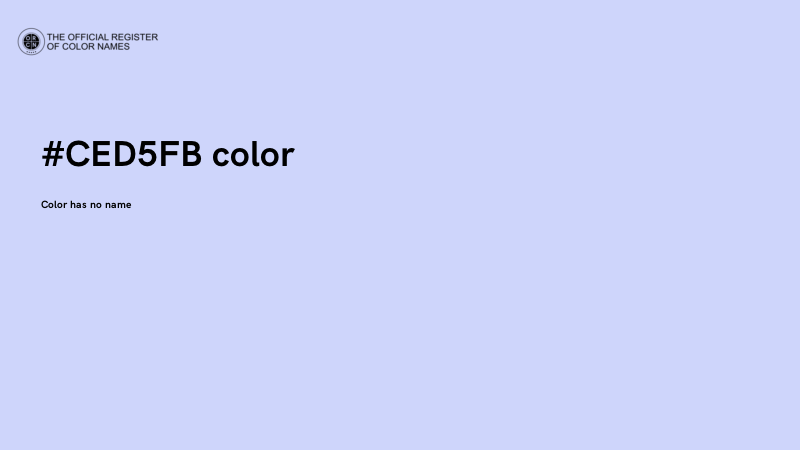 #CED5FB color image