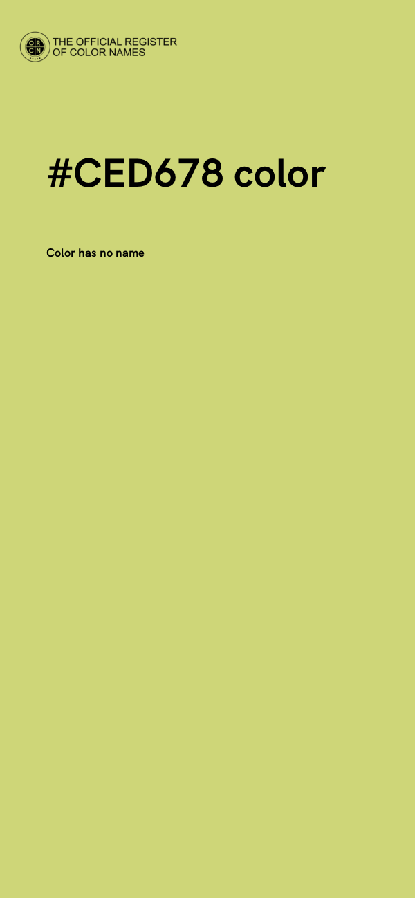#CED678 color image