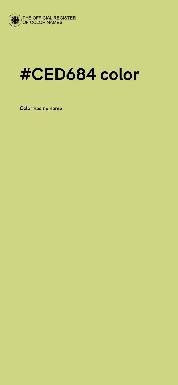 #CED684 color image