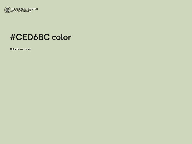 #CED6BC color image