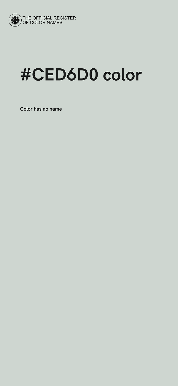 #CED6D0 color image