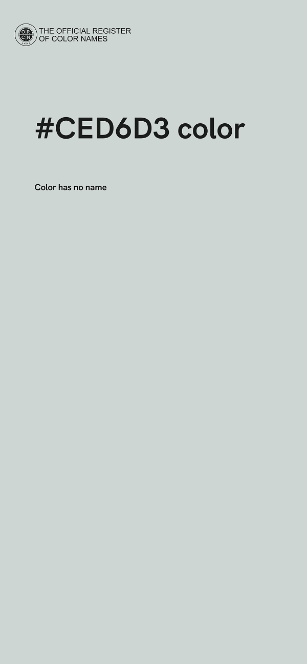 #CED6D3 color image