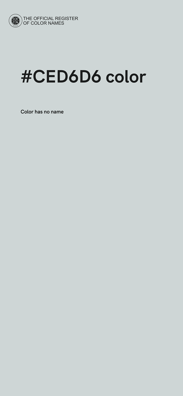 #CED6D6 color image