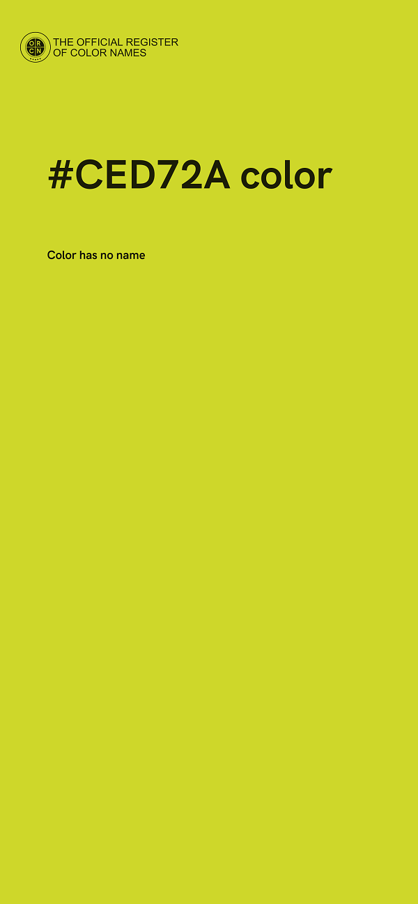 #CED72A color image