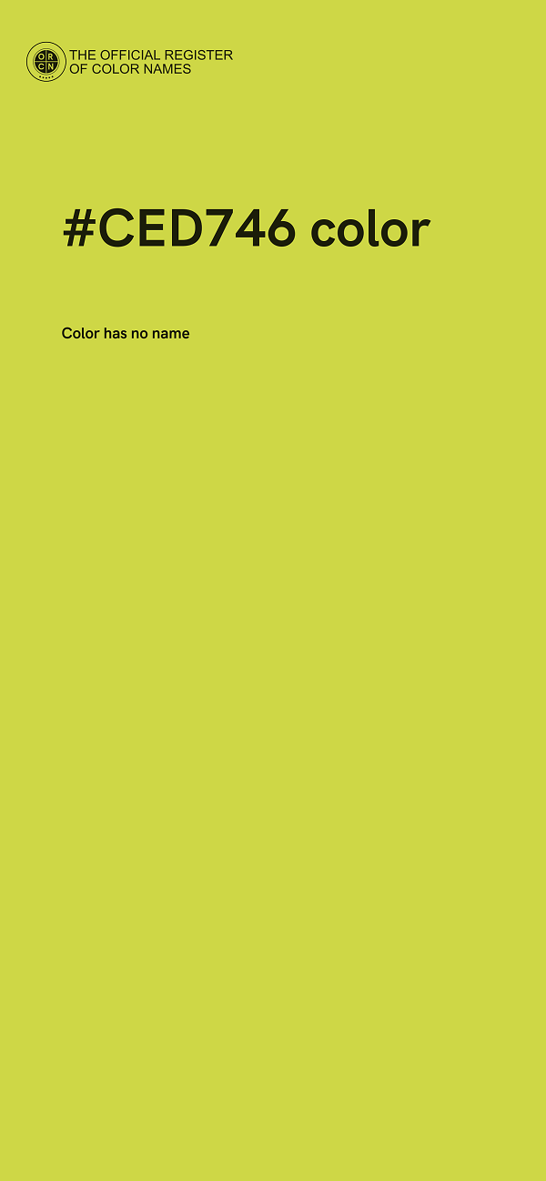 #CED746 color image