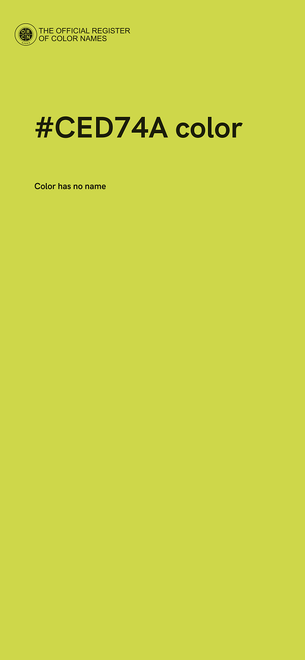 #CED74A color image