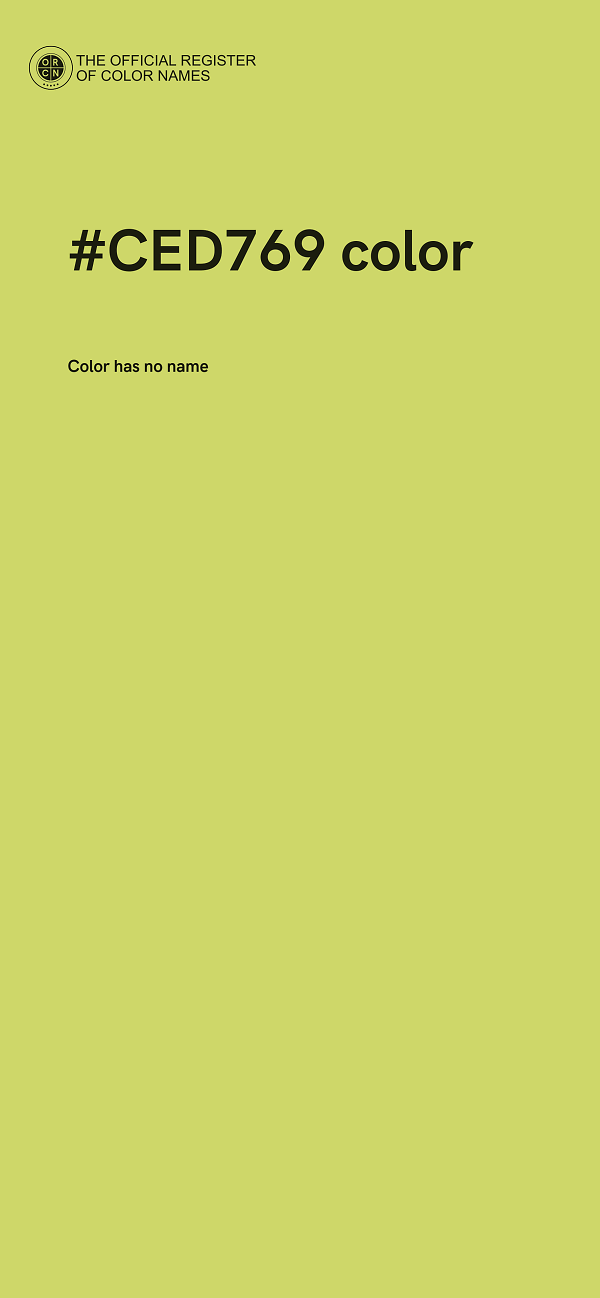 #CED769 color image