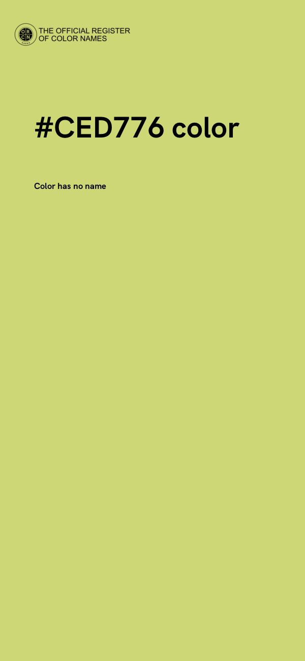 #CED776 color image