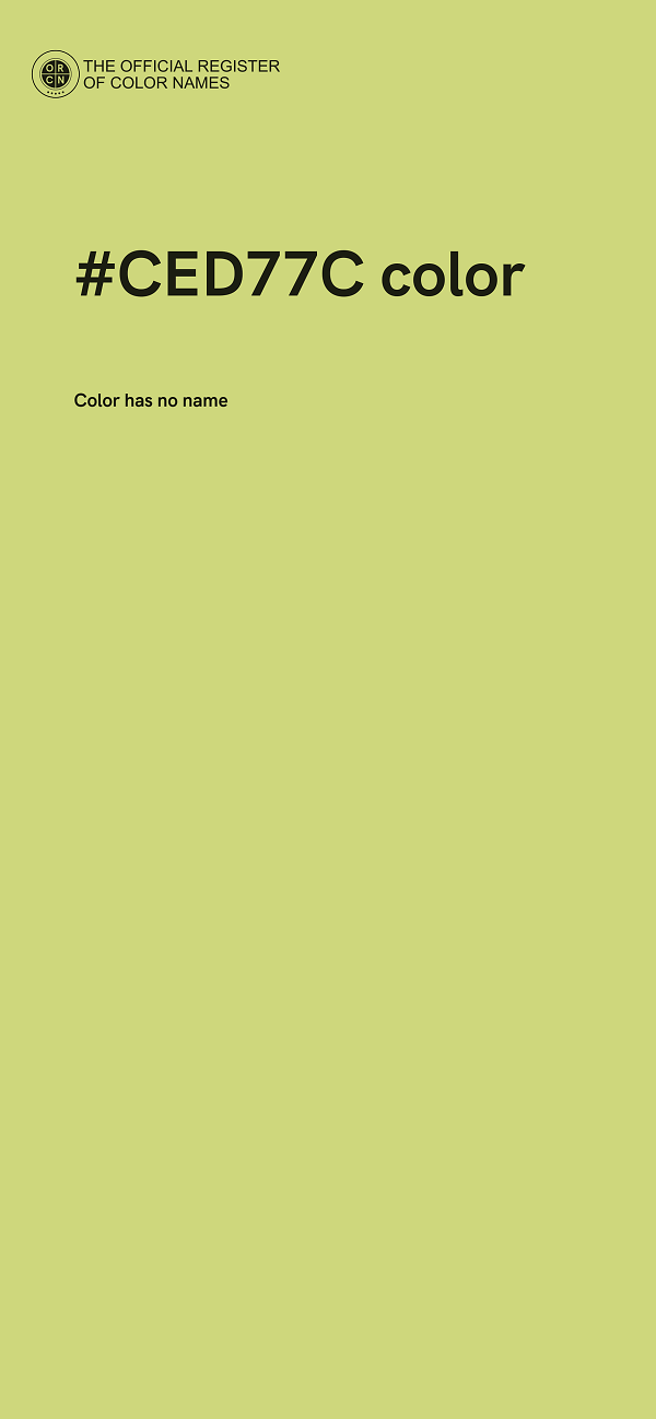 #CED77C color image