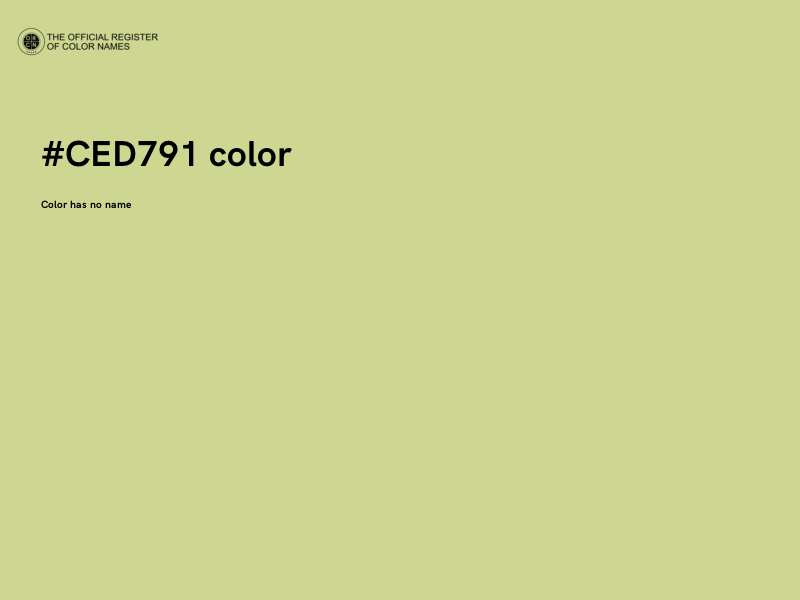 #CED791 color image