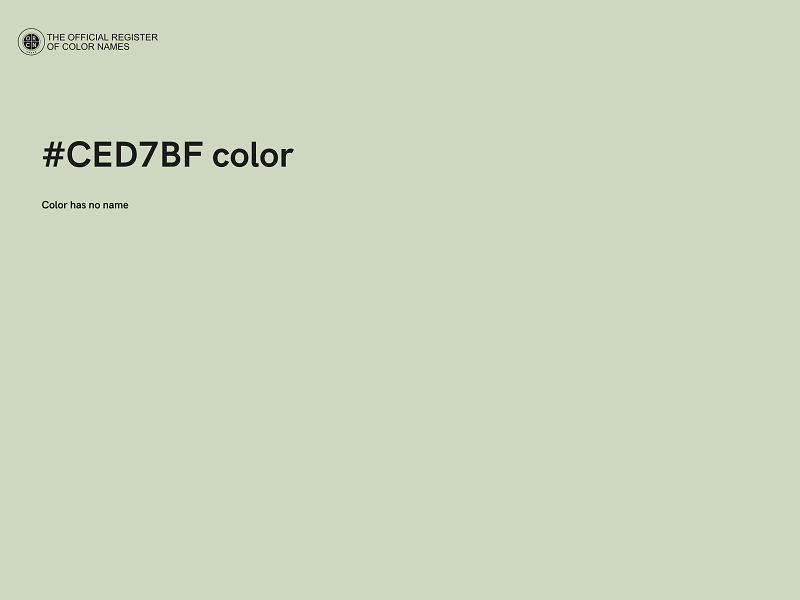 #CED7BF color image