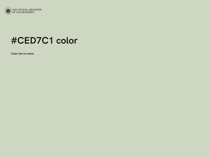 #CED7C1 color image