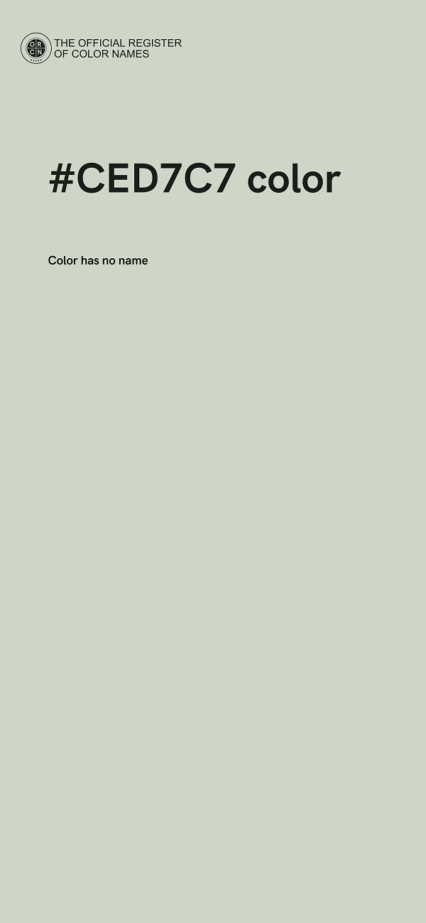 #CED7C7 color image