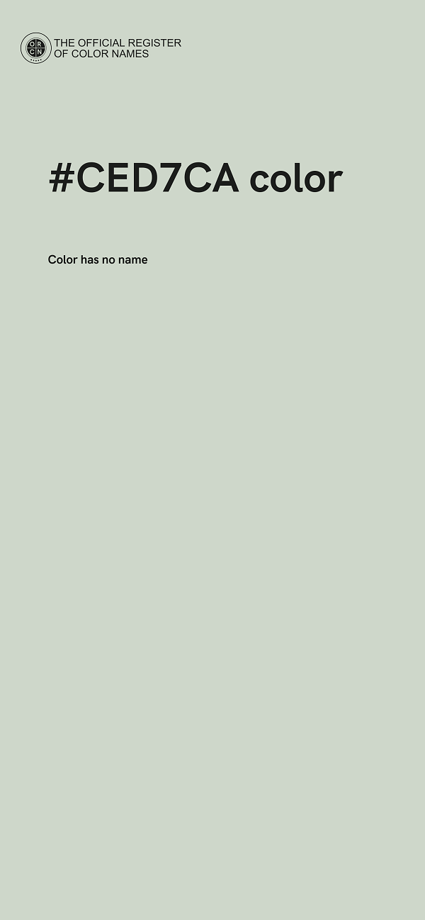 #CED7CA color image