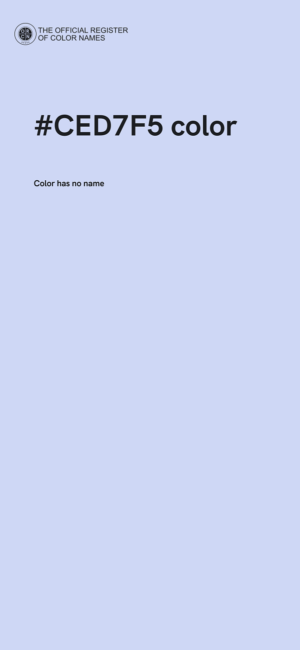 #CED7F5 color image