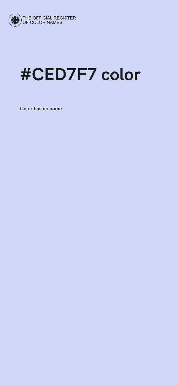 #CED7F7 color image