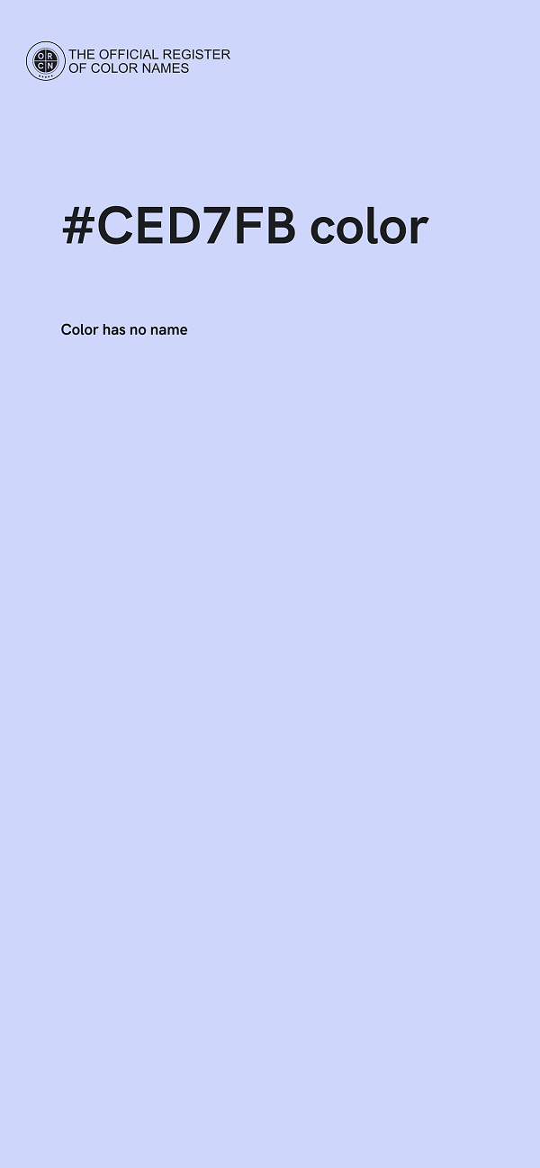 #CED7FB color image